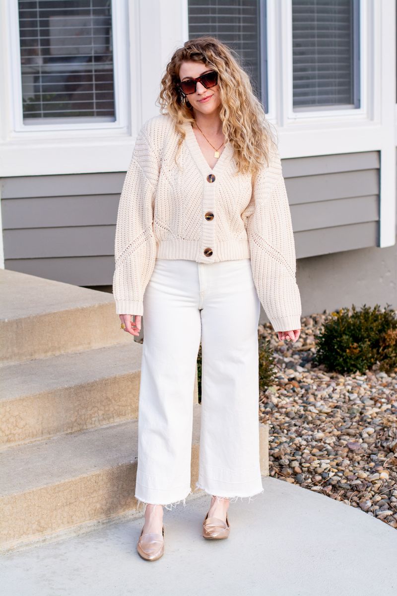 Culottes and Cropped Cardigan