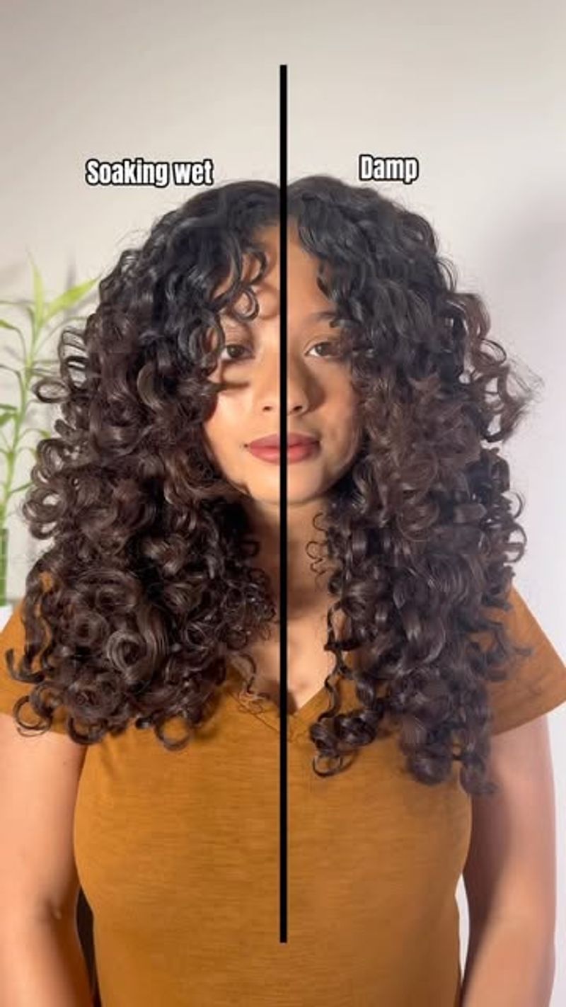 Applying Products To Dripping Hair