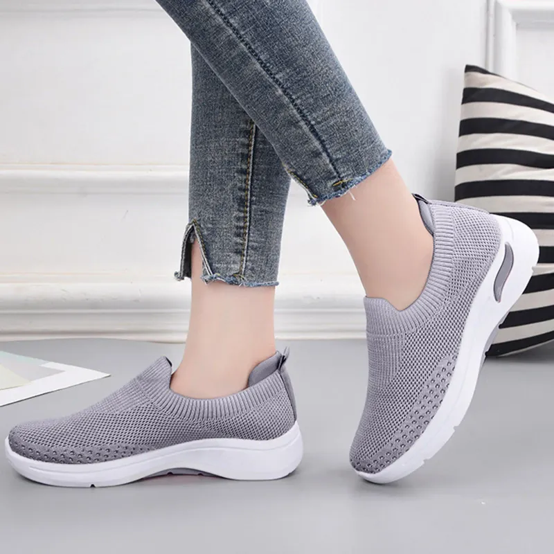 Knit Slip-On Sneakers