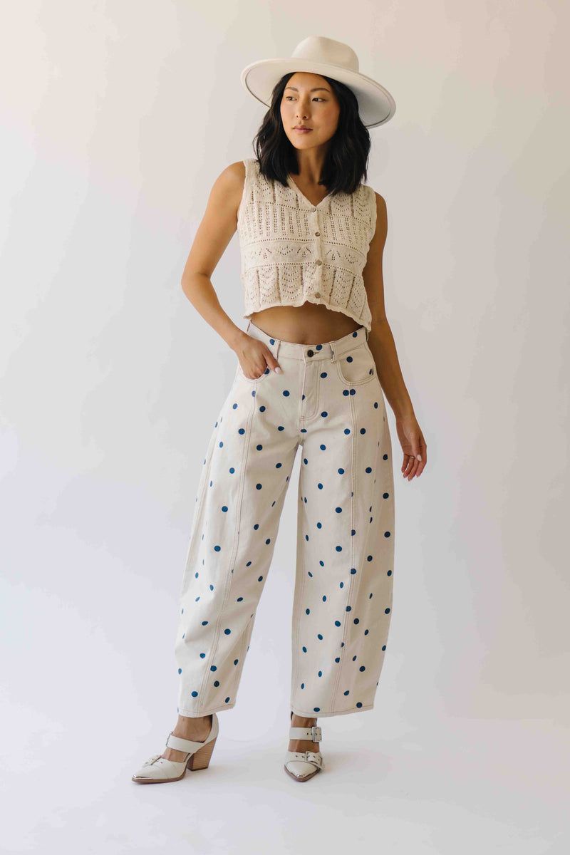 Playful Polka Dot Denim
