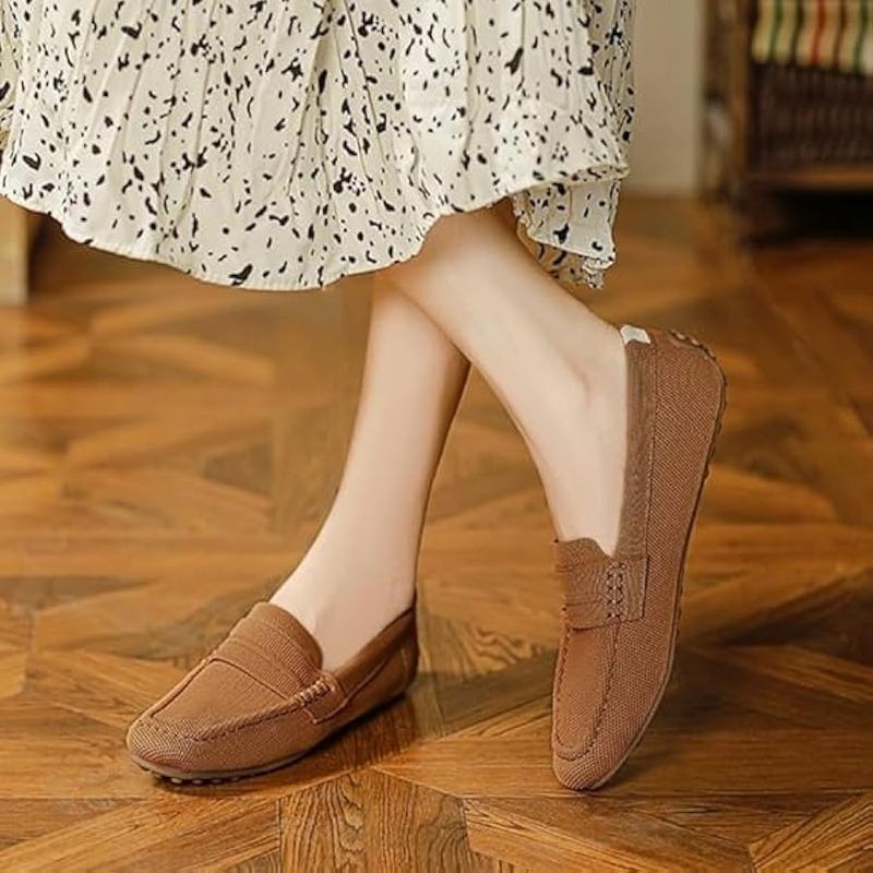 Breathable Knit Loafers