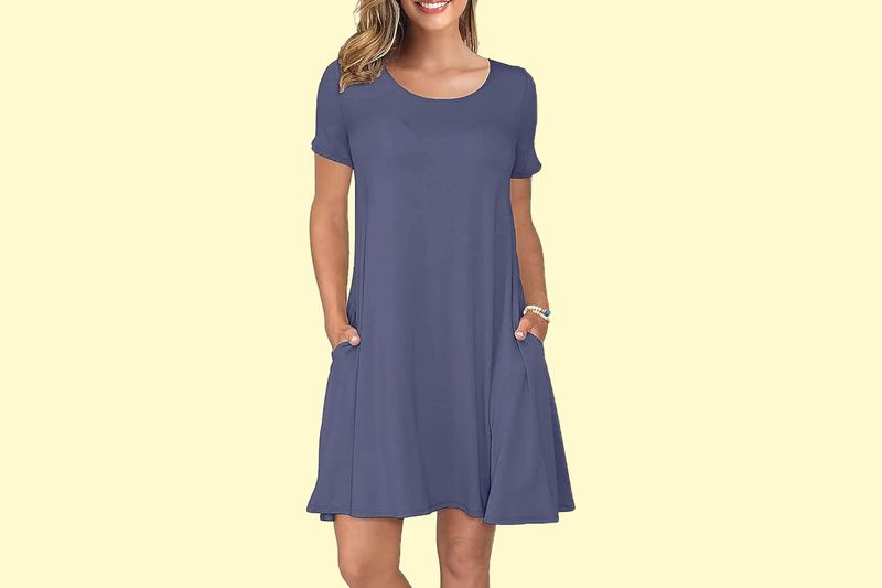 Swing Dresses with Scoop Necklines