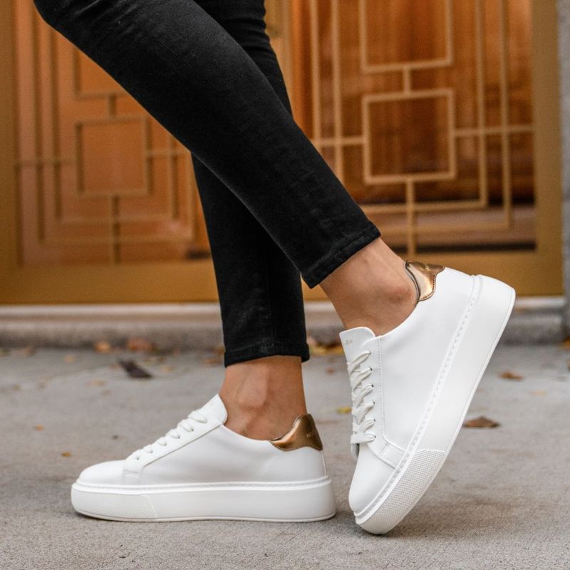 White Leather Sneakers