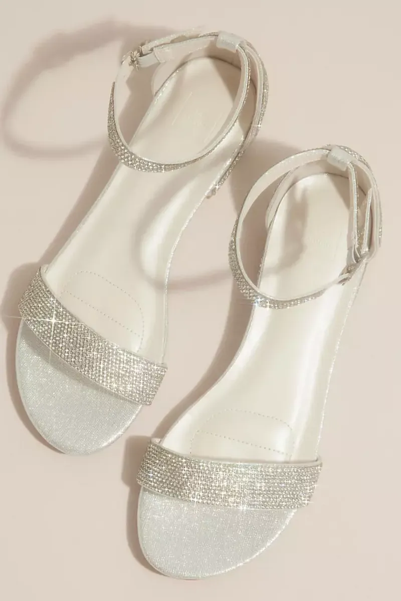 Rhinestone Evening Flats