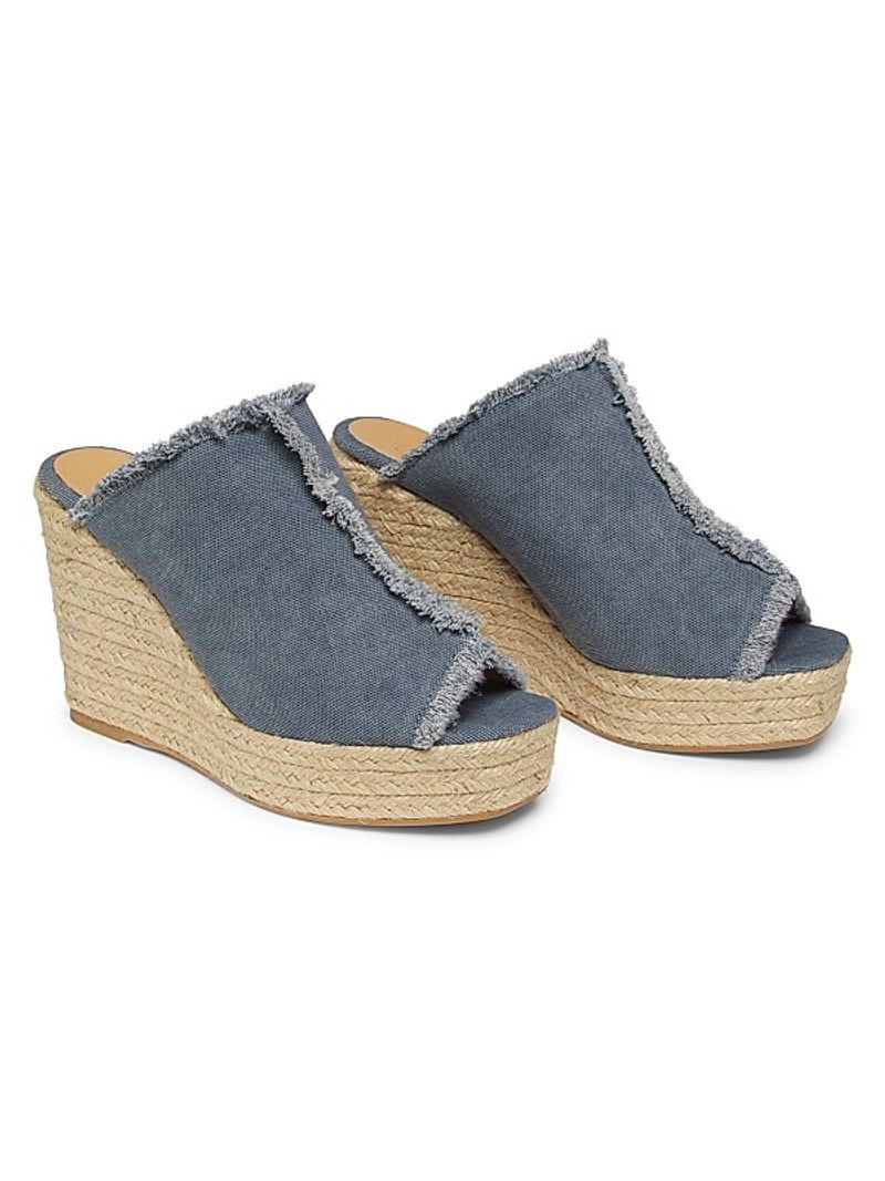 Canvas Espadrille Wedges