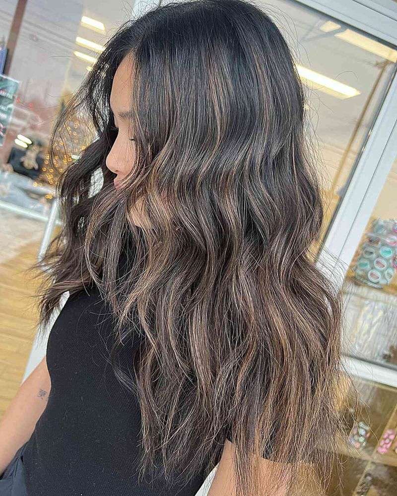 Loose Waves with Balayage Highlights