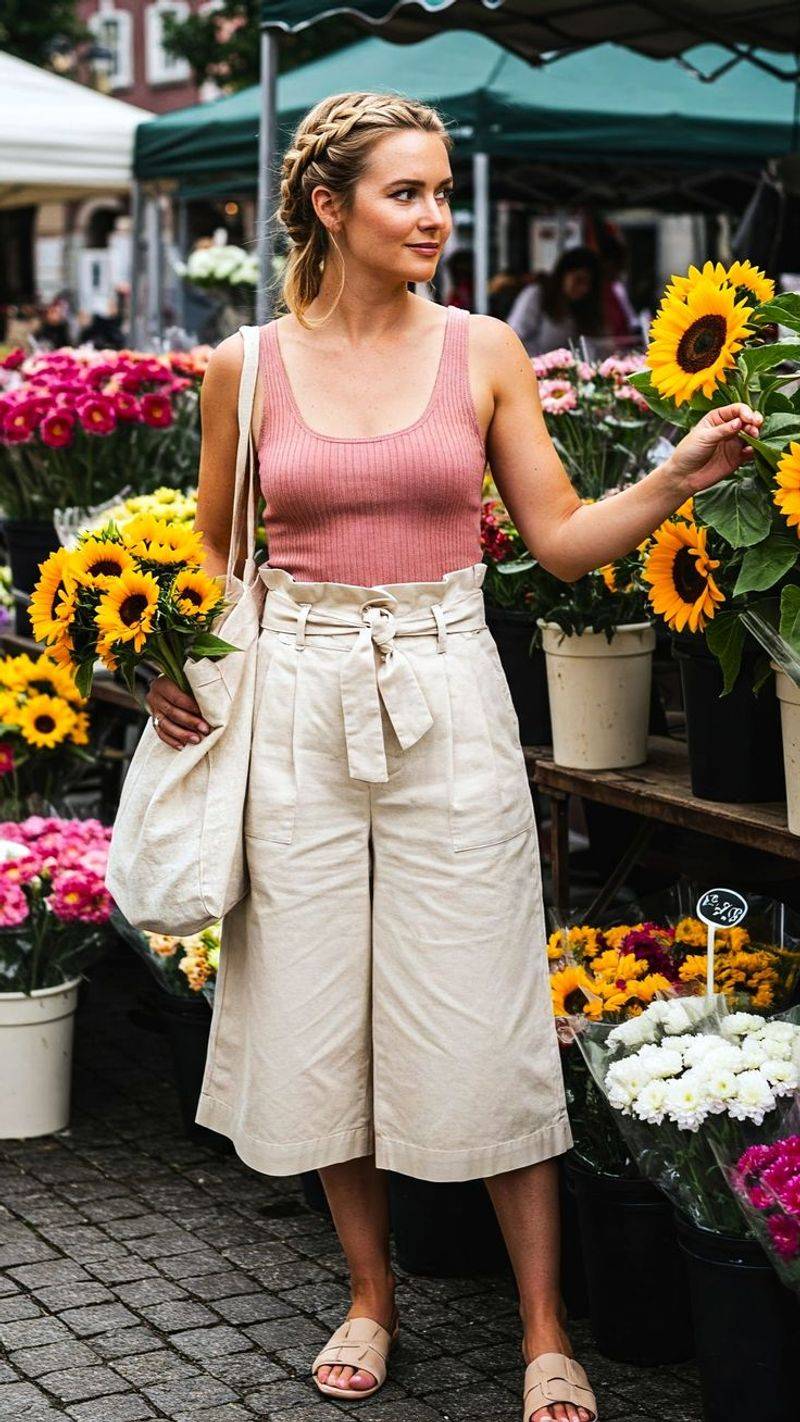 Breathable Cotton Culottes & Tank