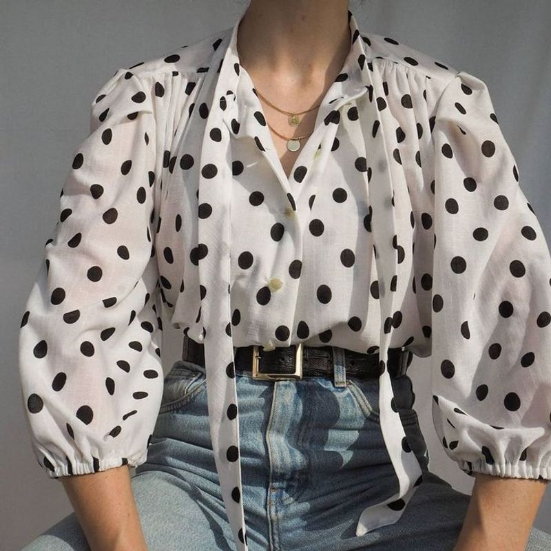Vintage Polka Dot Top