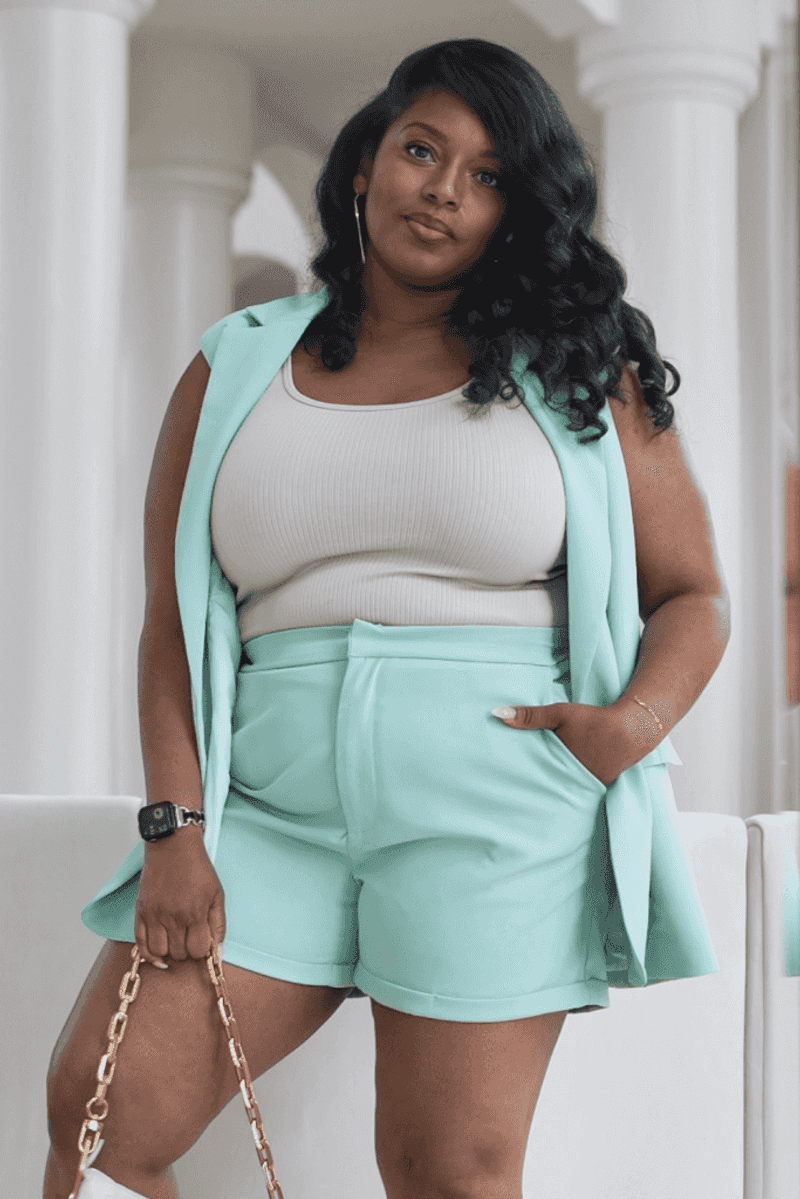 Linen Shorts Set