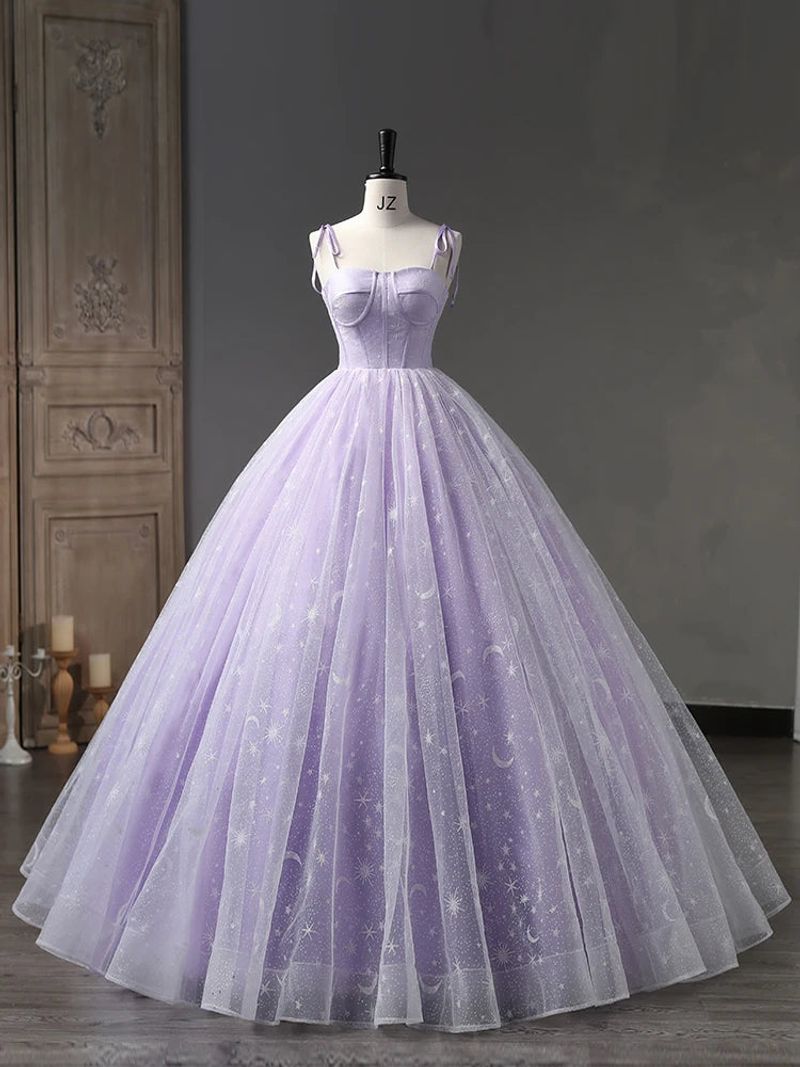 Lavender Tulle Ballgown