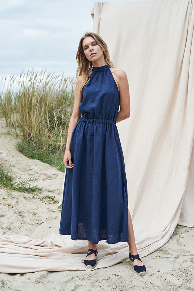 Linen-Blend Sundress