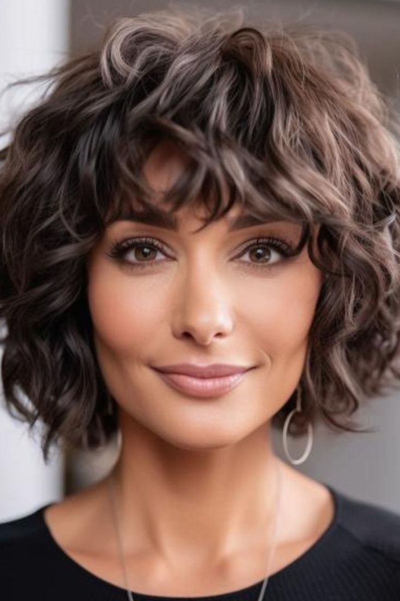 Voluminous Curly Lob