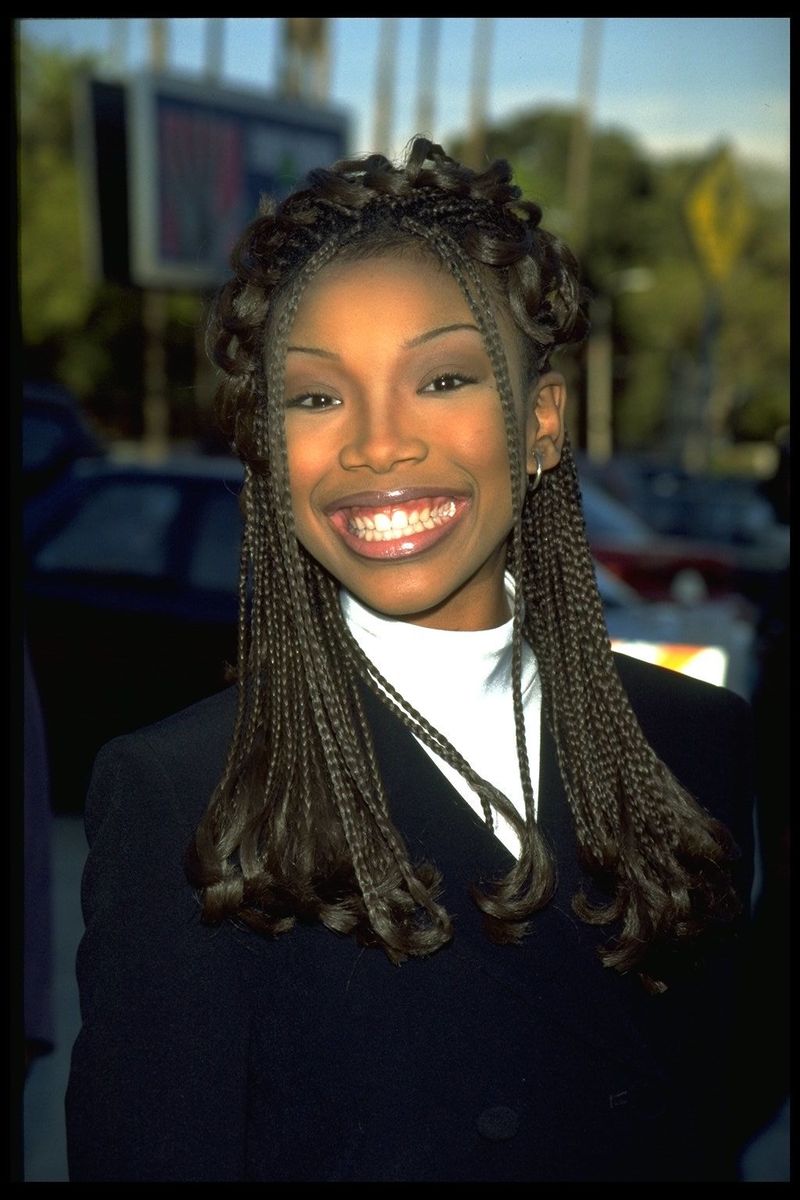 Half-Up Box Braids