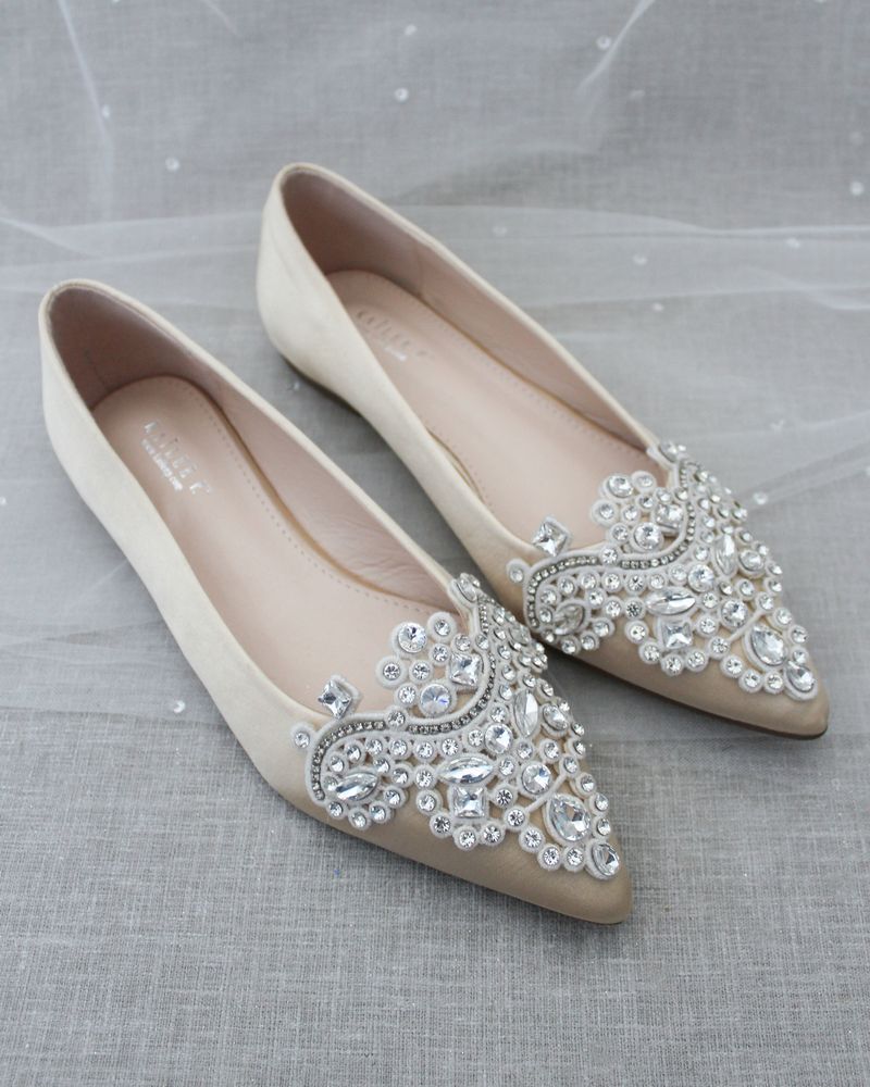 Embellished Evening Flats