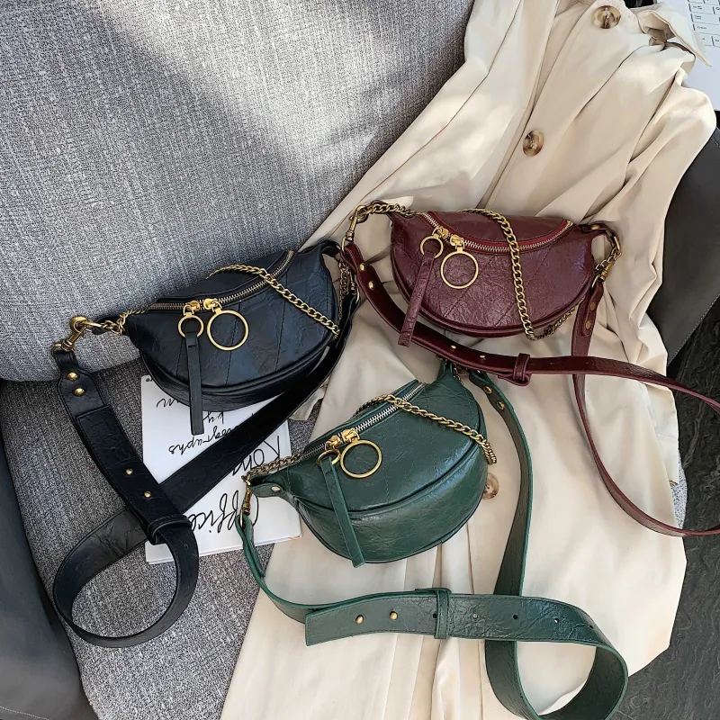 Knotted Metal Ring Shoulder Bag