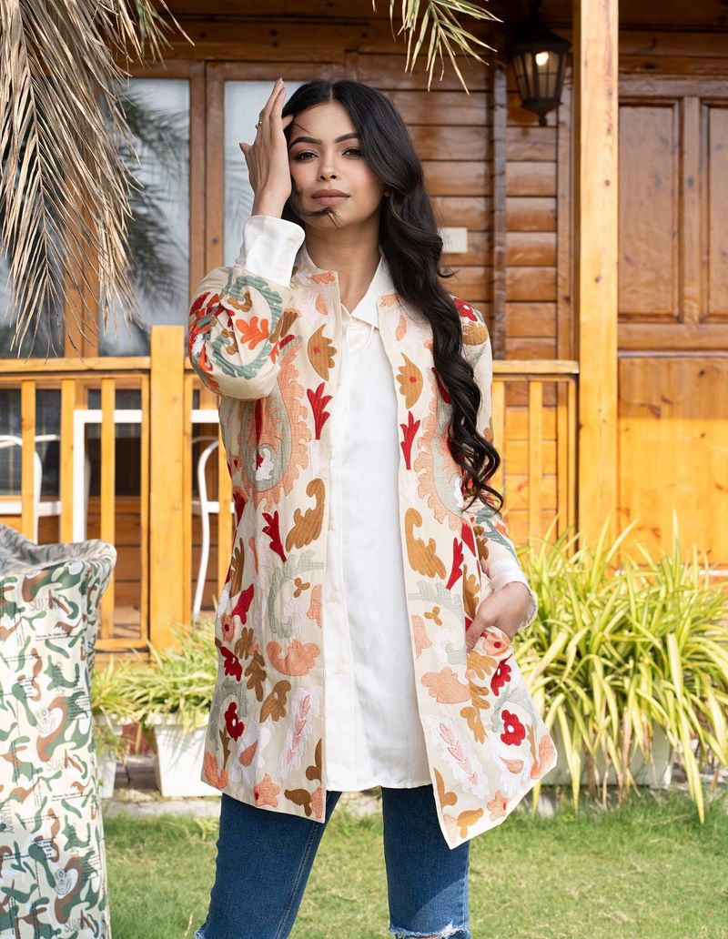 Embroidered Cotton Blazers