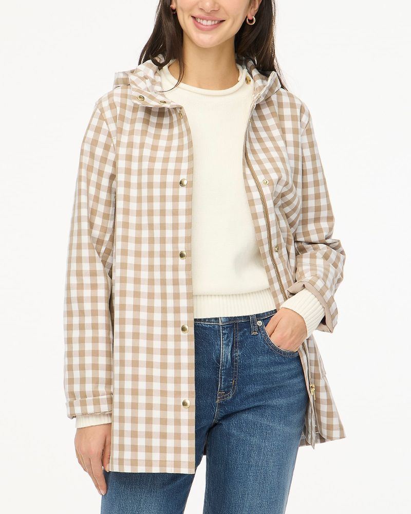 Layered Gingham Outerwear