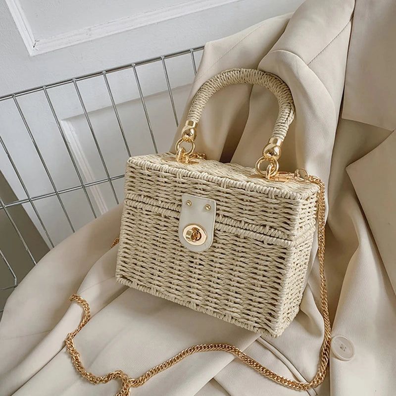 Structured Straw Bag