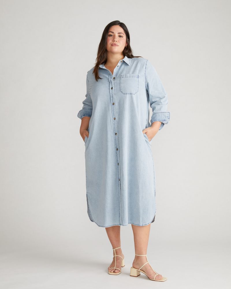 Chic Chambray Shirtdress