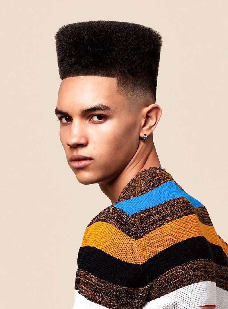 Flat Top with Faded Sides