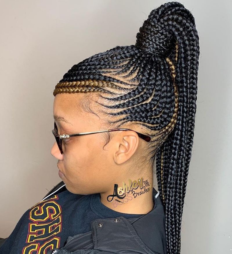 Feed-In Ponytail