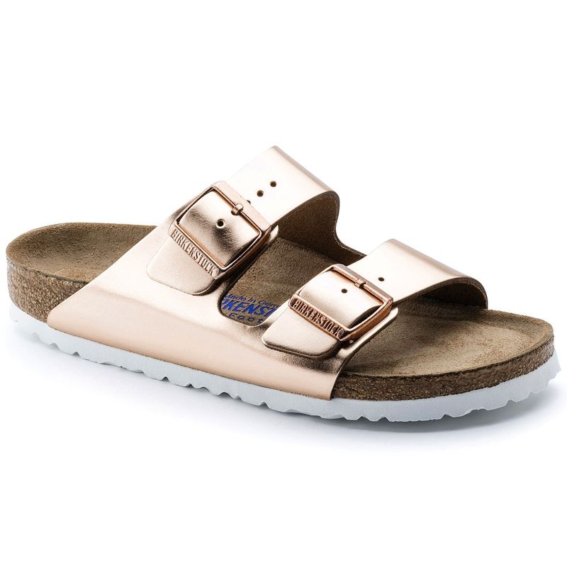 Metallic Slide Sandals