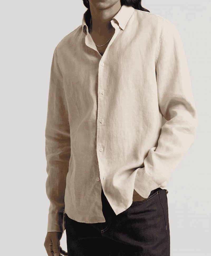 Linen Button-Downs In Subtle Patterns