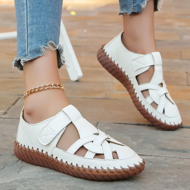 Perforated Leather Sandals