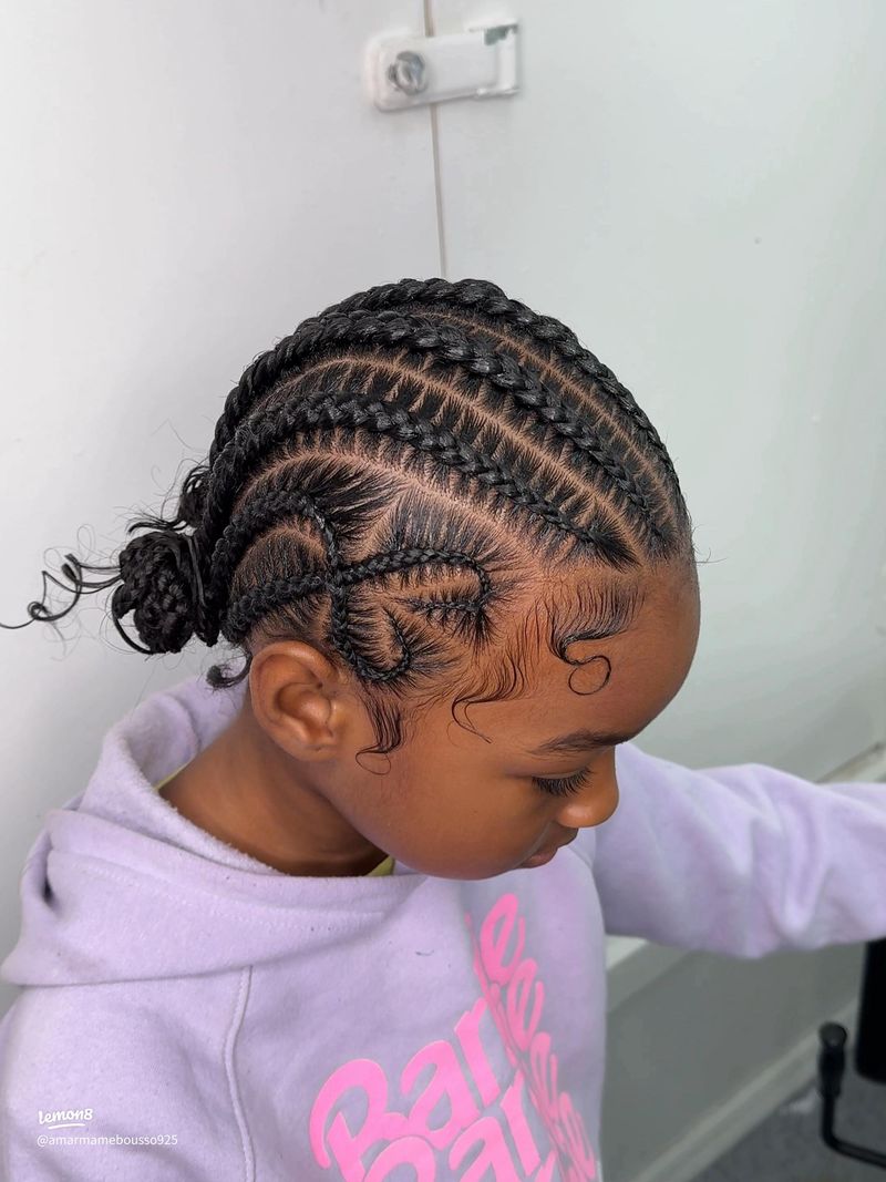 Negative Space Heart Braids