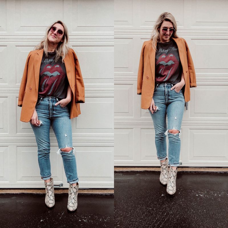 Vintage Jeans & Graphic Tee