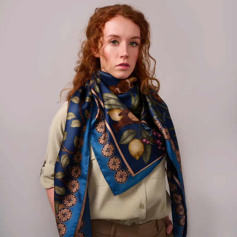 Silk Scarf With Timeless Pattern