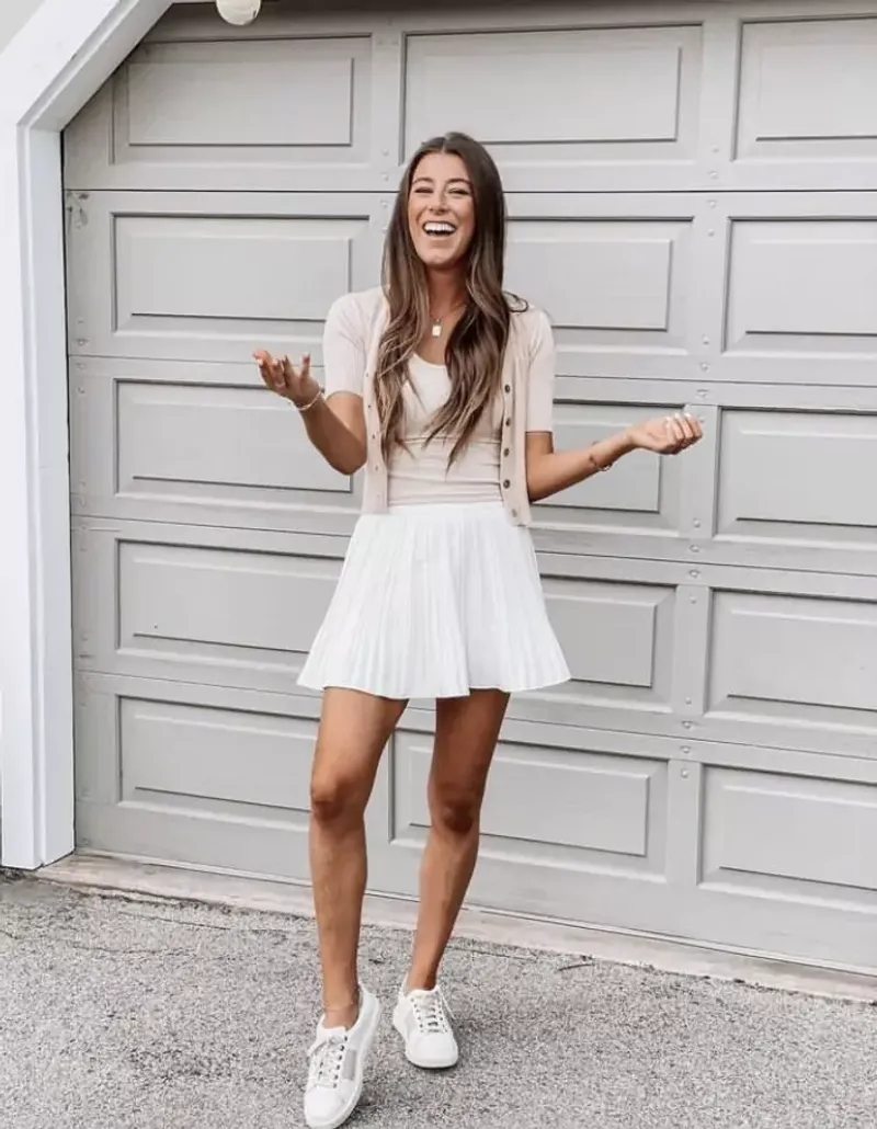 Pleated Tennis Delight