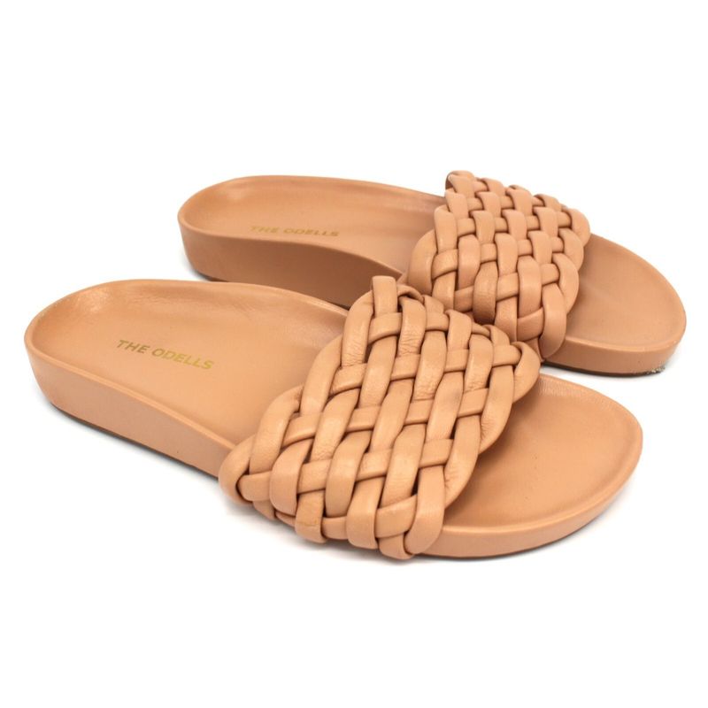 Braided Leather Slides
