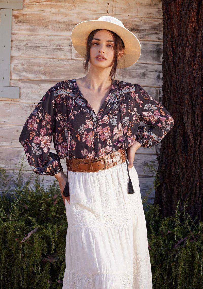 Floral Bohemian Blouse