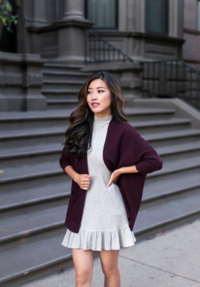 Cocoon Cardigan & Fitted Dress