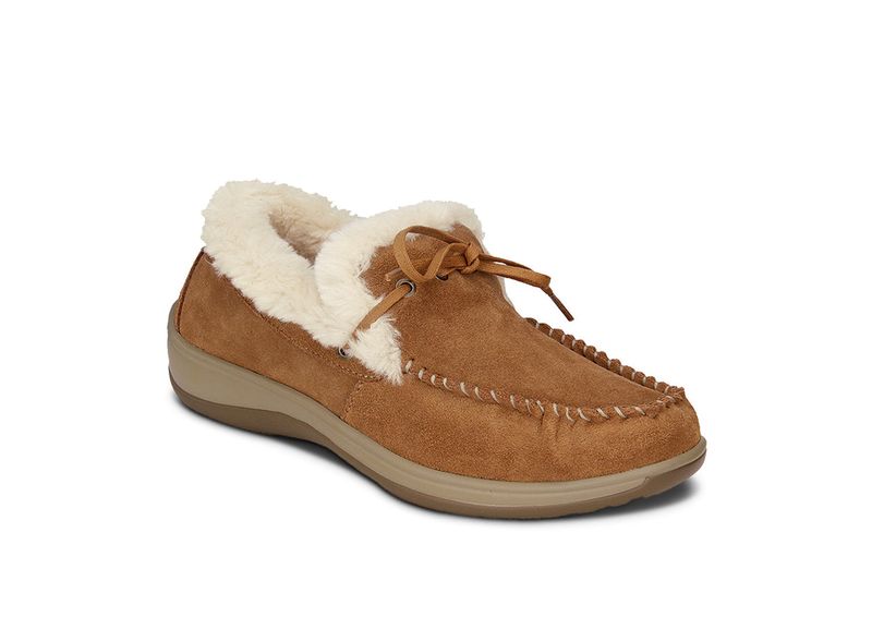 Moccasins With Hidden Support Systems