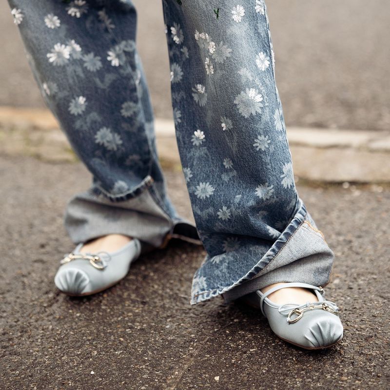 Jewel-Embellished Flats