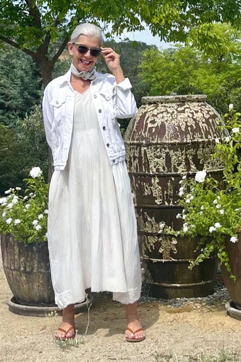 Incorporate White Outerwear