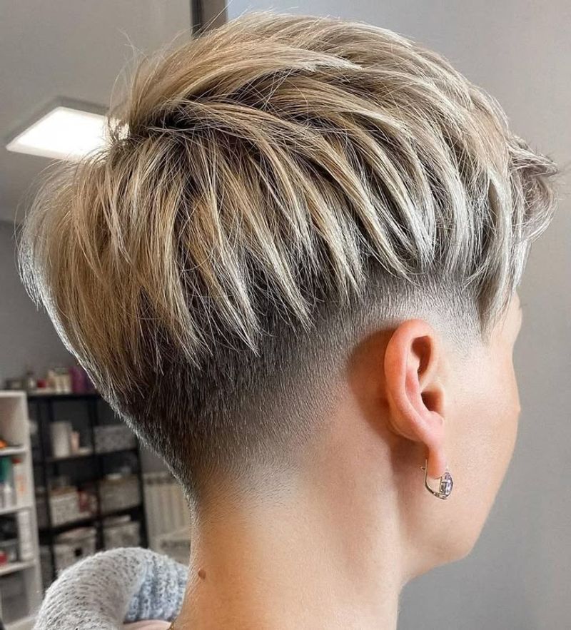 Tapered Nape Pixie