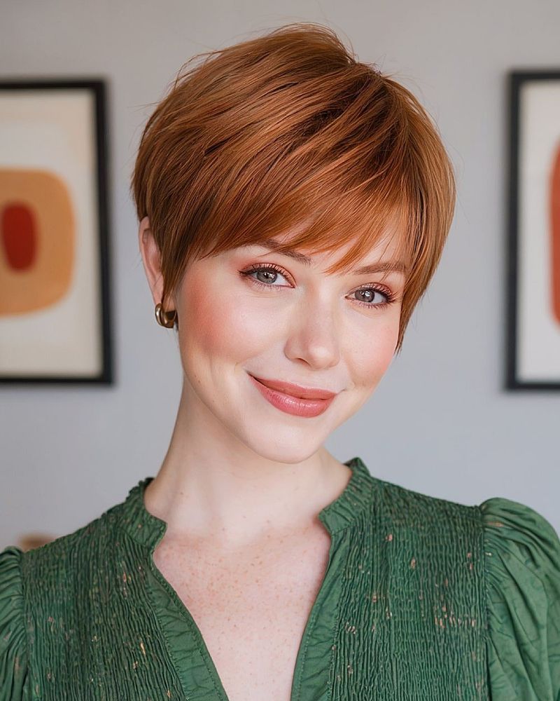 Modern Bowl-Cut Pixie