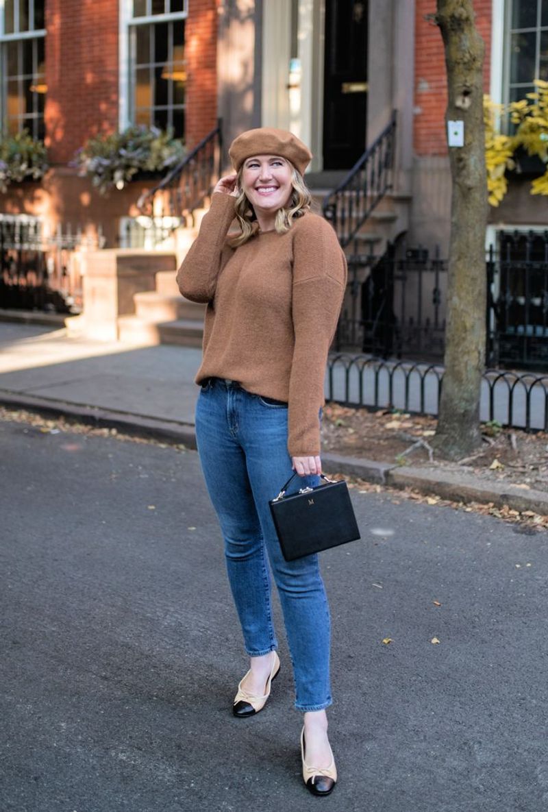 Cap-Toe Ballerinas