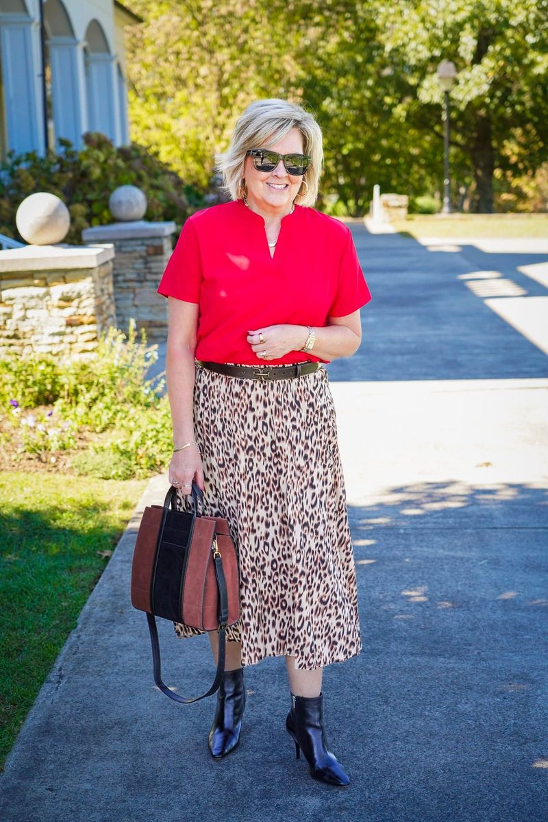 Ankle Boots & A-Line Skirts