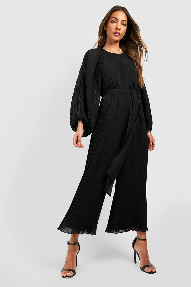 Culotte Jumpsuit & Statement Earrings