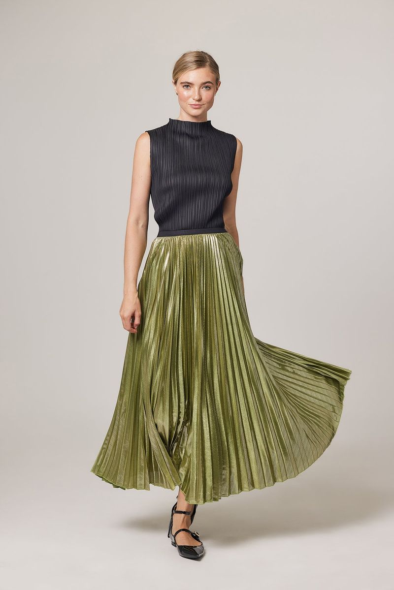 Accordion Pleat Midi