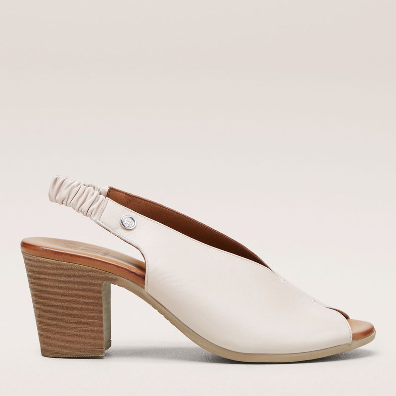 Elastic-Sided Leather Slingbacks