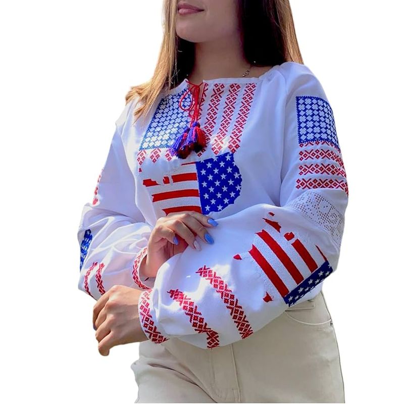 Embroidered Americana Blouse