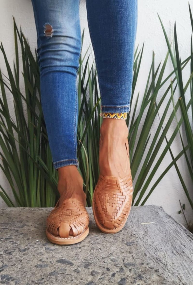 Stretchy Huarache Sandals