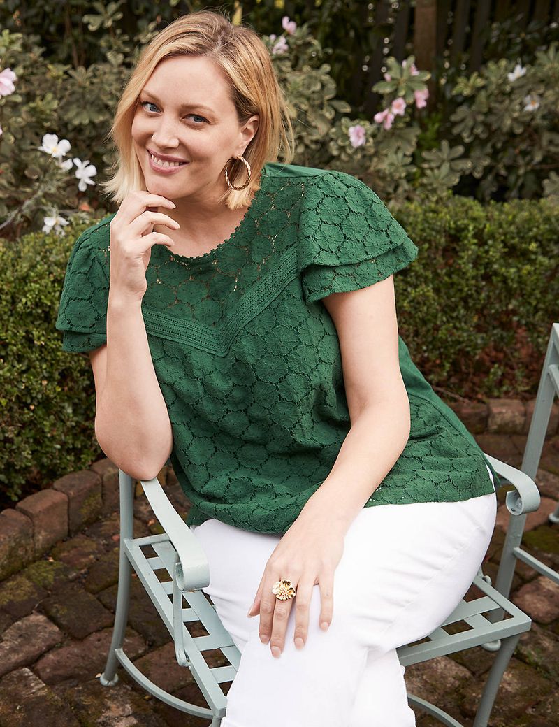 Flutter-Sleeve Blouse
