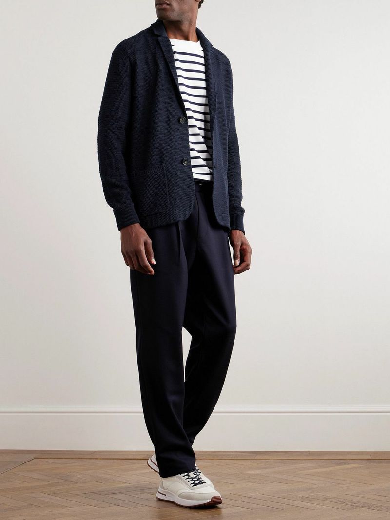 Linen-Blend Cardigan