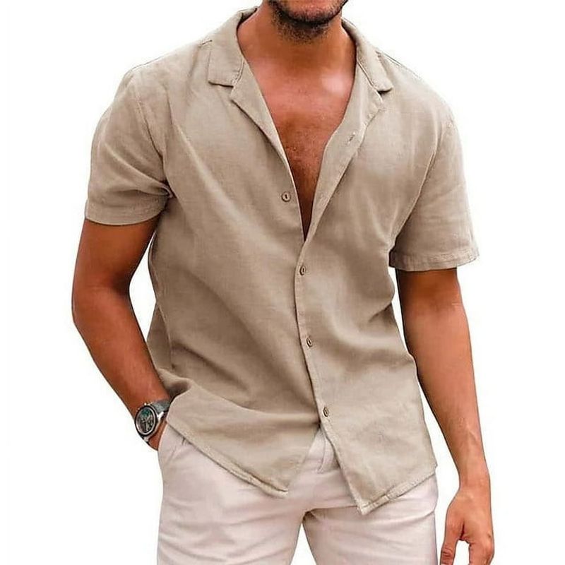 Linen-Blend Shirt